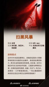 ​扫黑风暴什么时候播出（扫黑风暴播出的时间）