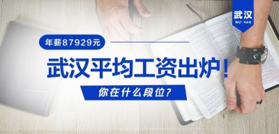​年薪87929元！武汉平均工资出炉，你在什么段位？