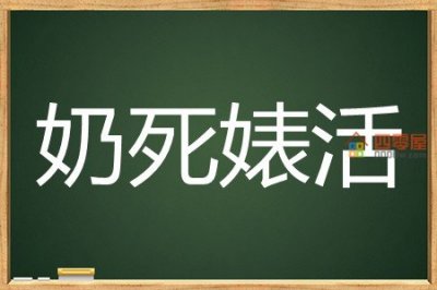 ​奶死婊活是什么梗？奶死婊活的意思