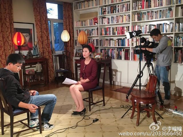 央视主持人李瞳瞳：在采访中……