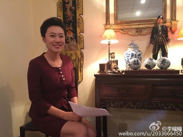 央视主持人李瞳瞳：在采访中……