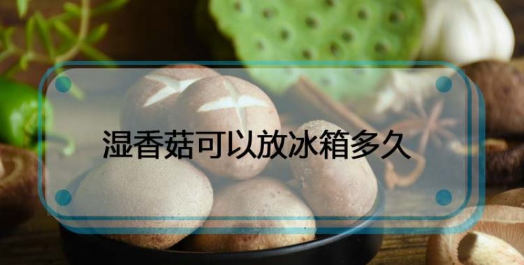 洗过的鲜香菇冰箱里面可以放多久