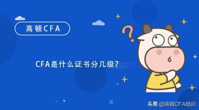 ​cfa是什么意思中文翻译（CFA是什么证书分几级？）