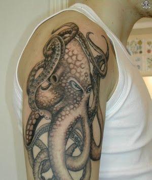 亮爆眼球的八爪鱼纹身
