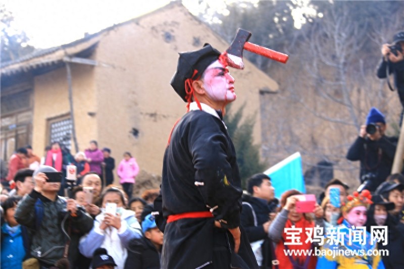 胆小勿进!组图揭秘陇县“血社火”