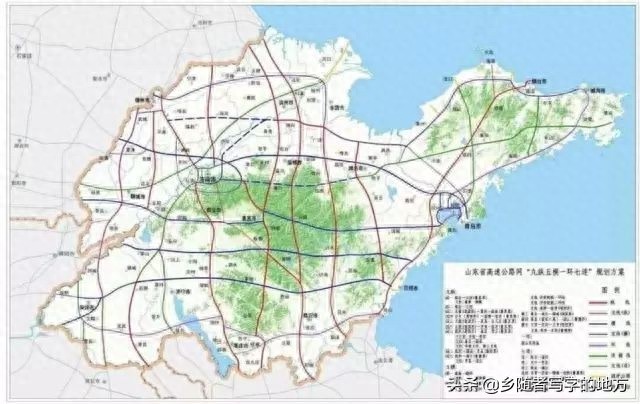 山东省高速公路网中长期规划图,山东人收藏了